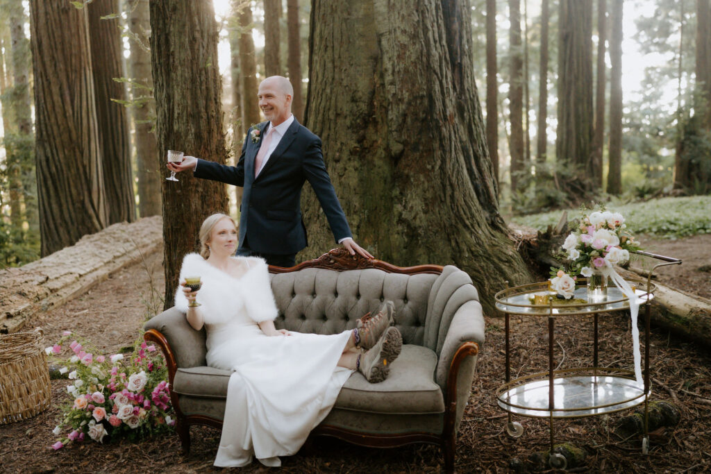 A Redwoods National Park Elopement with a Forest Reception | Amanda & Bob