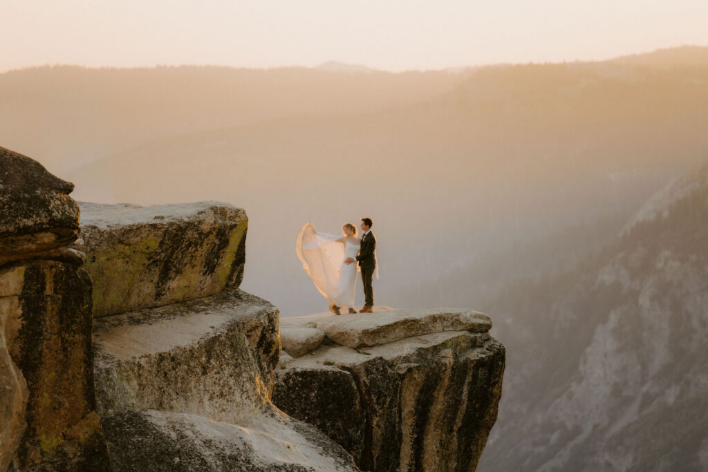 An Intimate Sunrise Yosemite Elopement at Glacier Point & Sentinel Beach