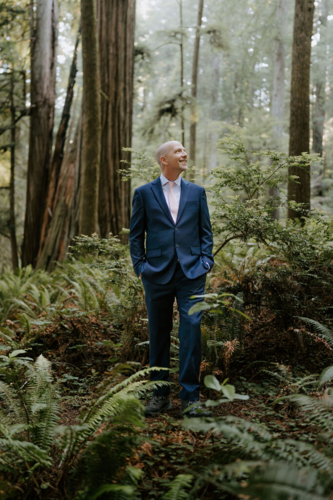 A Redwoods National Park Elopement with a Forest Reception | Amanda & Bob