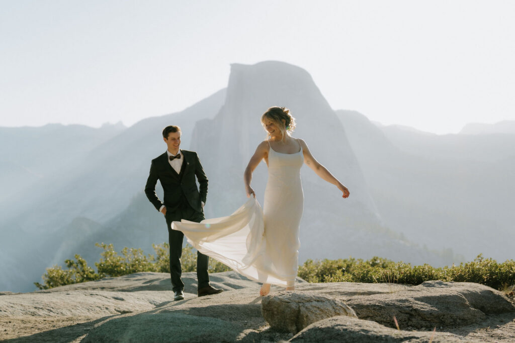 beautiful picture of the bride and groom before their ceremony