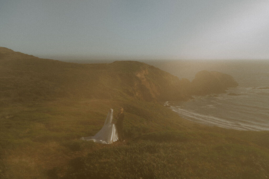 Romantic bridal session in California