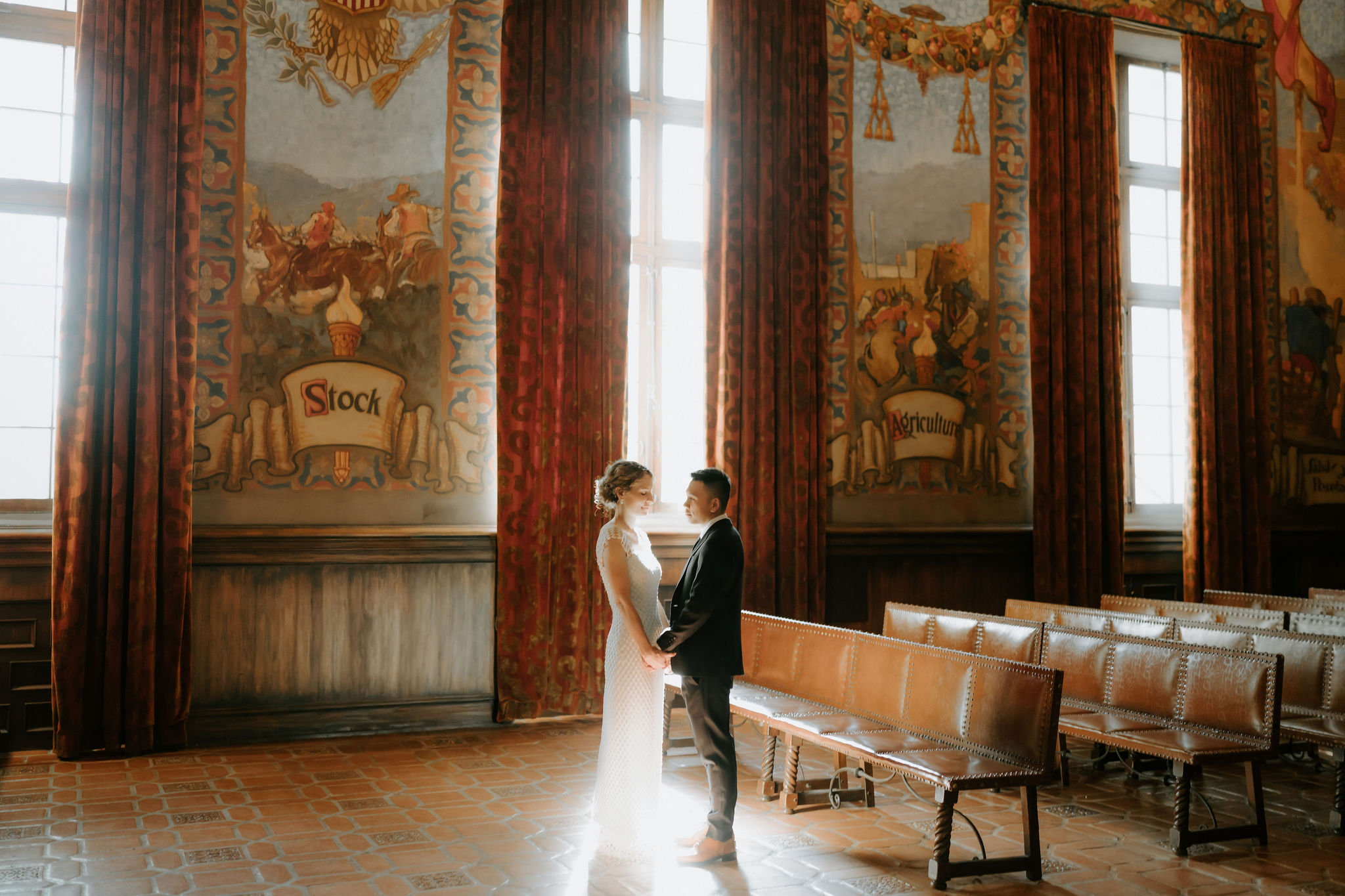 cute picture of the newlyweds dancing