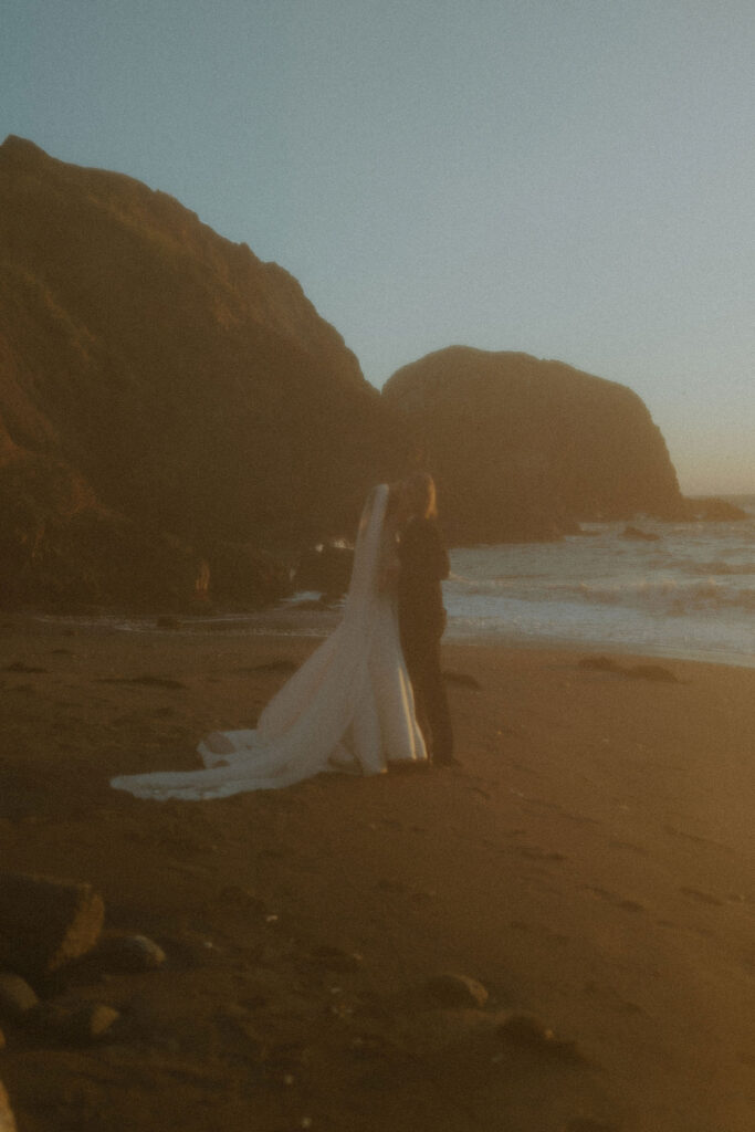 Couple dancing during their bridal portraits