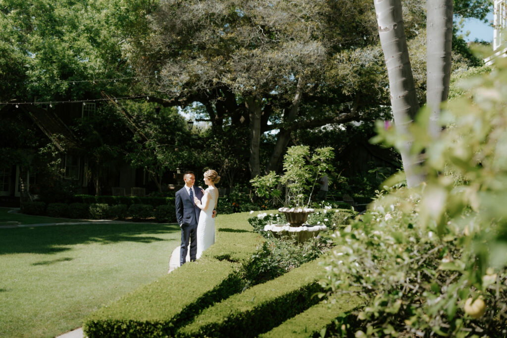 golden hour bridal portraits in santa barbara