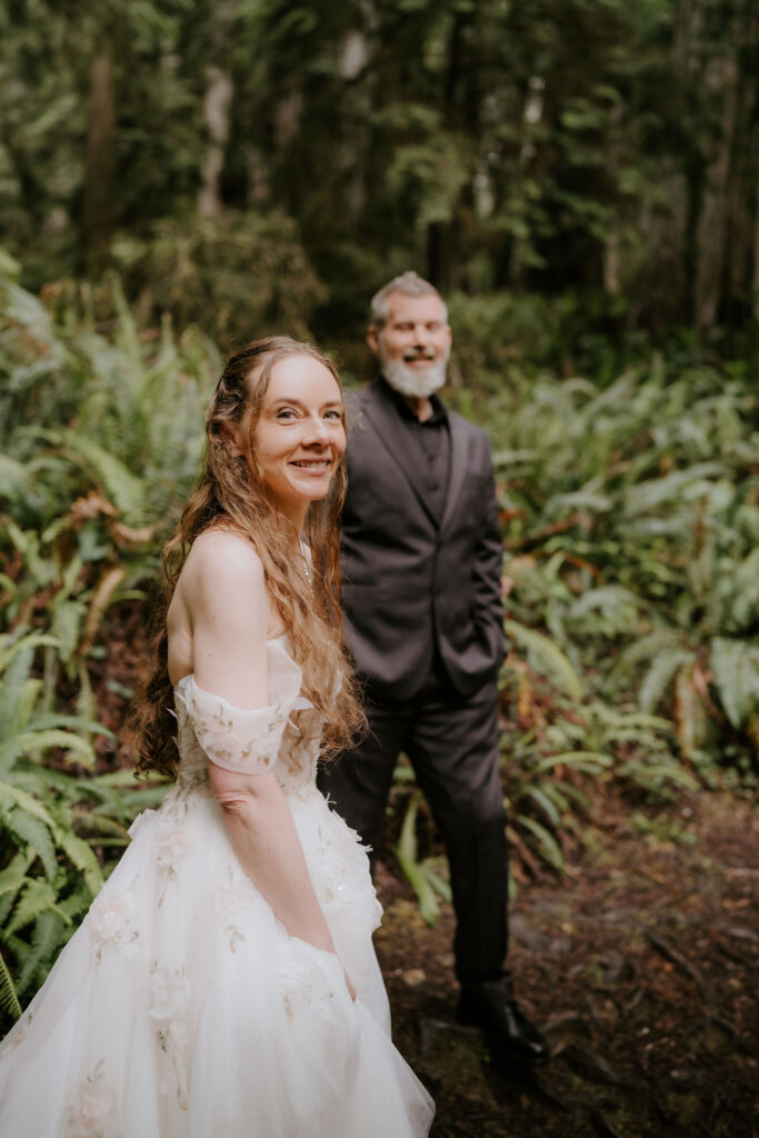 newlyweds at their dream bridal portraits