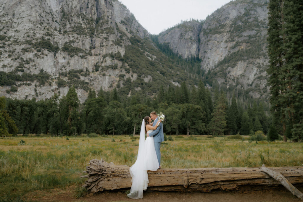 cute picture of the newlyweds at their dream elopement session