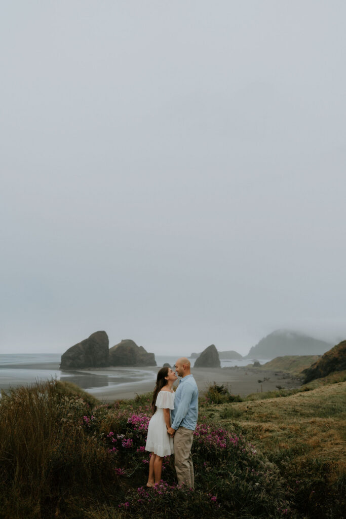 Julia & Chris’ Adventurous Engagement Session on the Coast