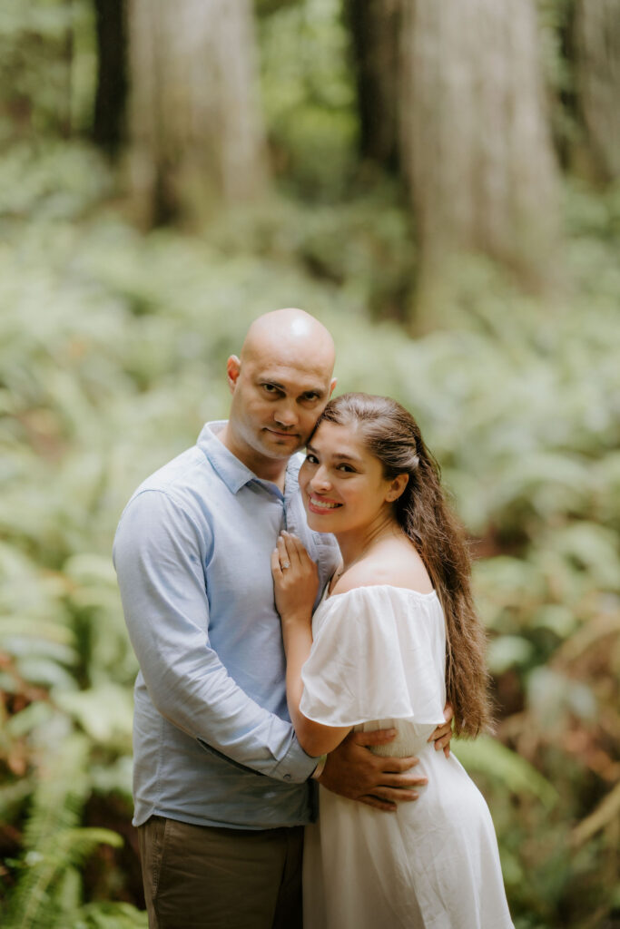 couple at their dream engagement portraits