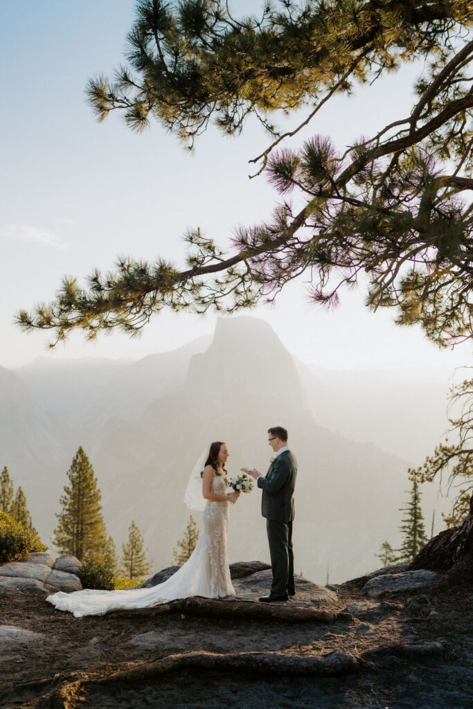 An Adventurous Yosemite Elopement from Sunrise at Glacier Point to Sunset at Taft Point