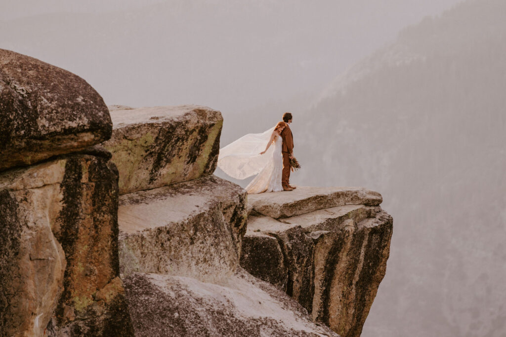 Sunset Taft Point Elopement photographed by Christina Perhac Photography