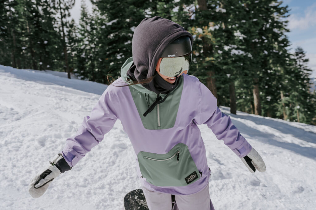 Lake Tahoe adventure proposal snowboarding
